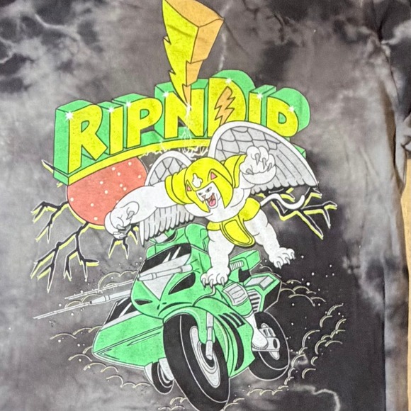 RIPNDIP Power Nerm Long Sleeve Tie Dye Shirt Graphic Print Size Small - Picture 6 of 6